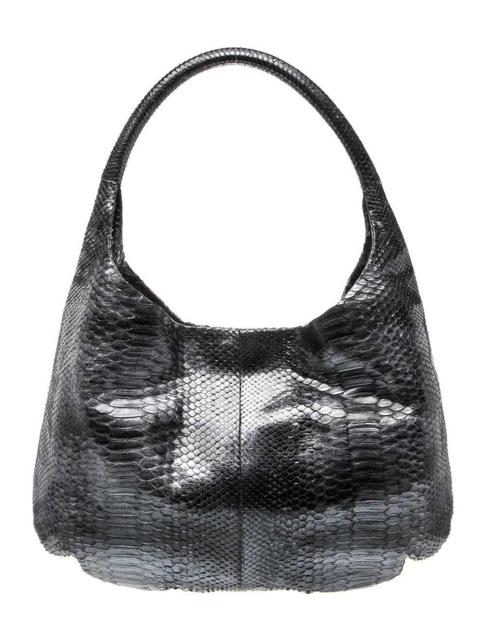 Devi Kroell Top Handle Bag Blue Python Rolled Han… - image 1