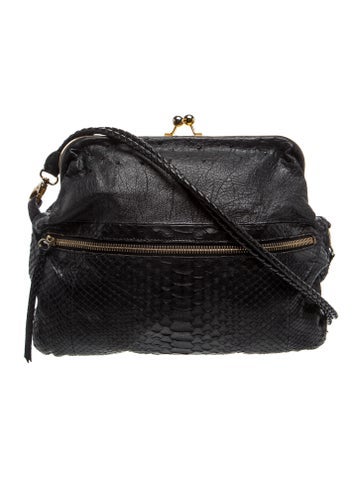 Pre-owned Devi Kroell Leather Crossbody Bag In Black