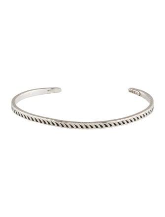 Dezso by Sara Beltran Enamel Jali Shark Fin Cuff Bracelet