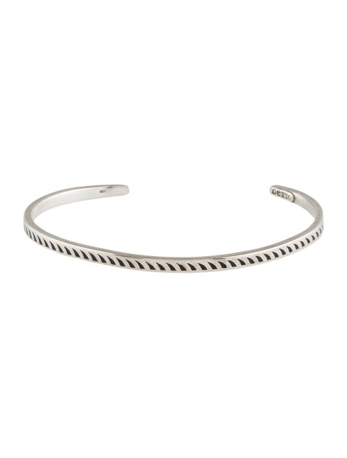 Dezso by Sara Beltran Enamel Jali Shark Fin Cuff Bracelet