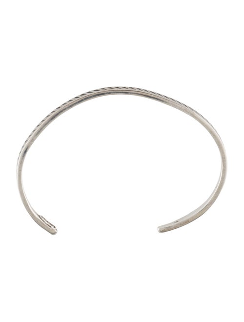 Dezso by Sara Beltran Enamel Jali Shark Fin Cuff Bracelet