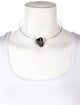 Dezso by Sara Beltran 18K Onyx & Diamond Classic Carved Turbo Shell Collar Necklace