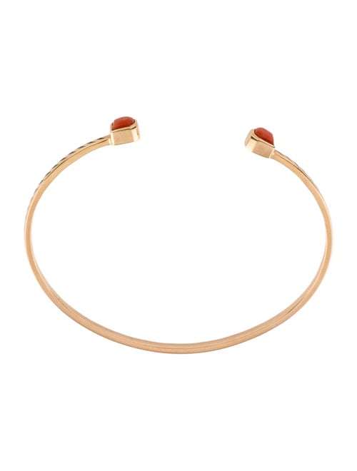 Dezso by Sara Beltran 18K Coral & Enamel Cuff