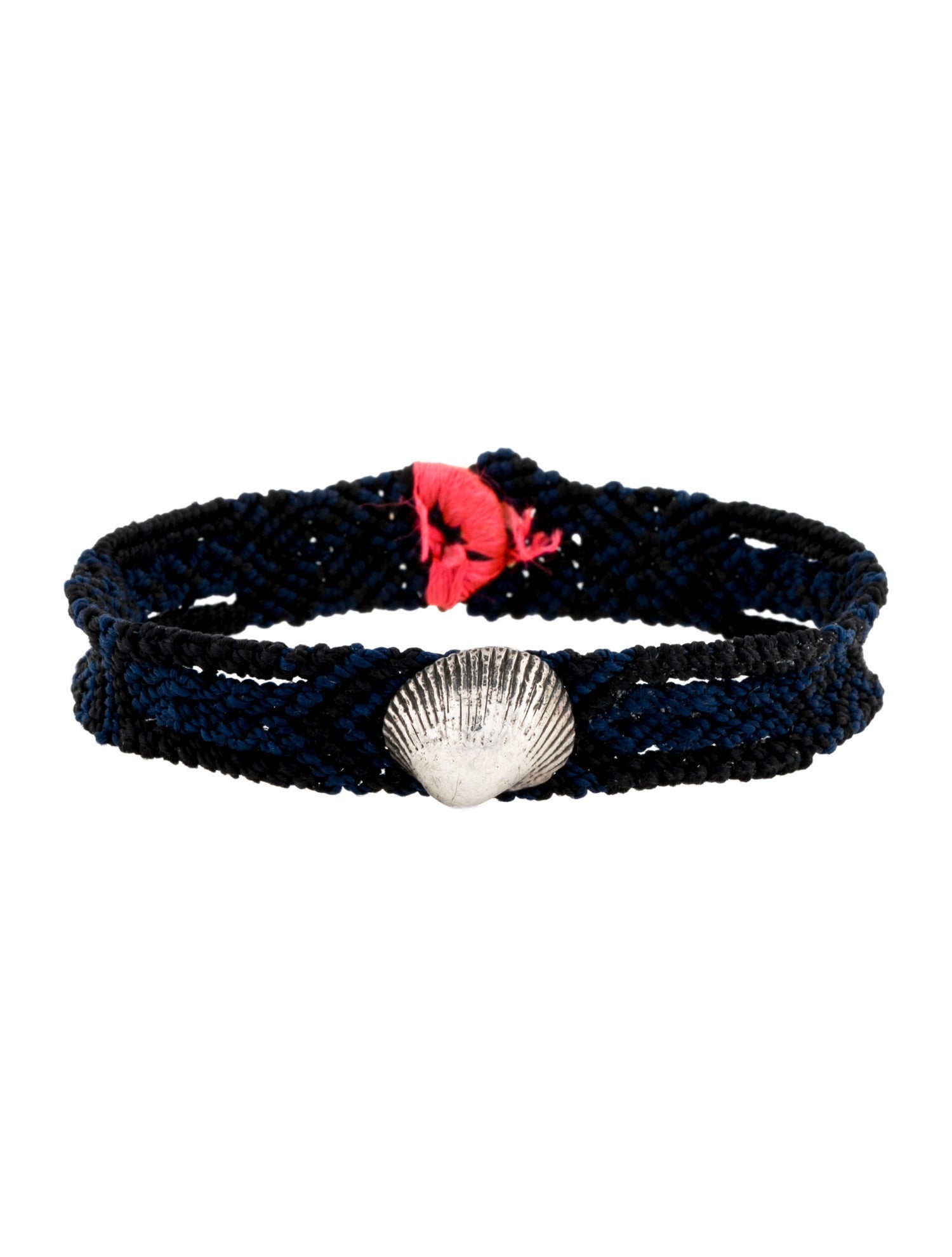 Dezso by Sara Beltran Shell & Nylon "Anadara" Mexican Bracelet