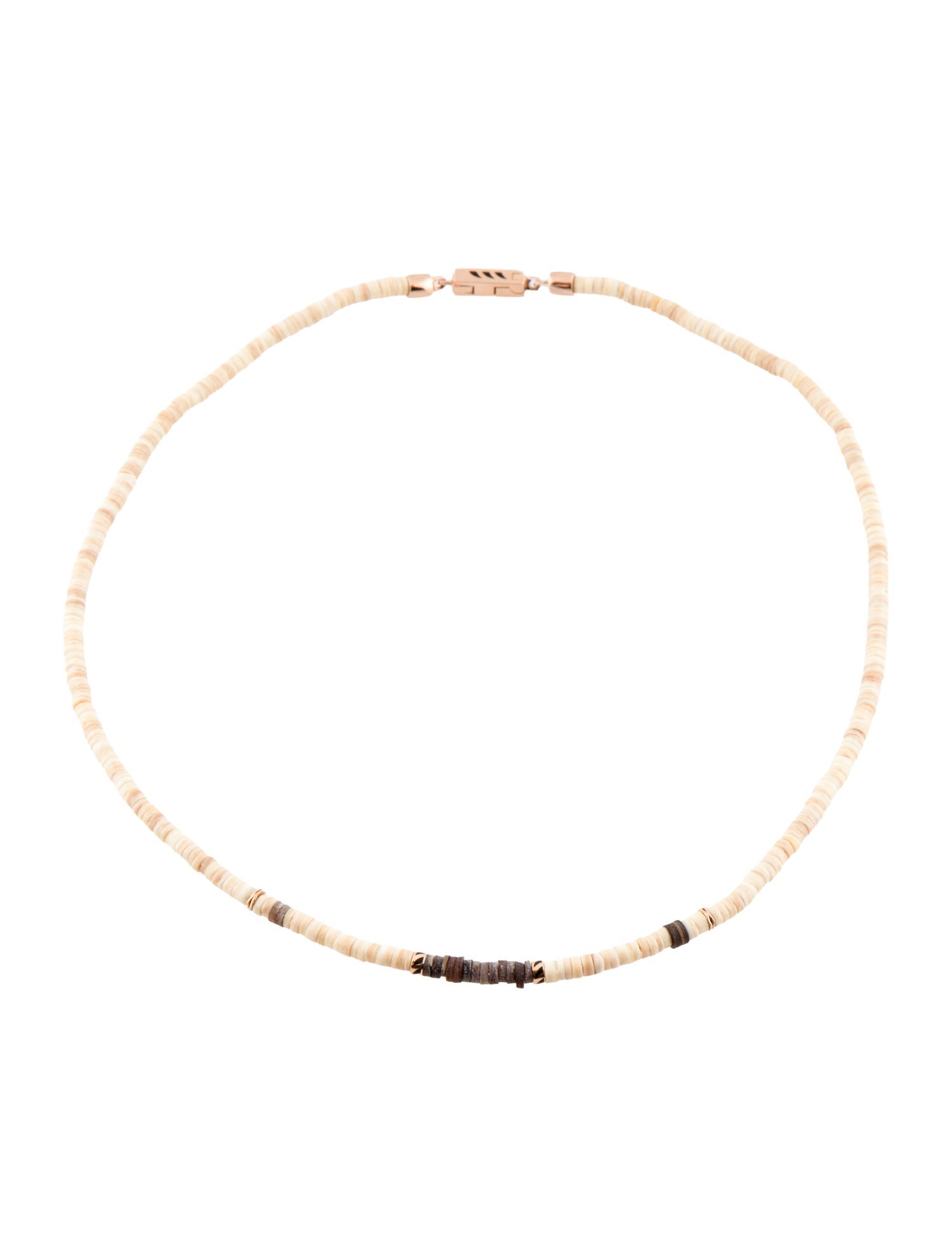 Dezso by Sara Beltran 14K Shell & Horn Bead Strand Necklace