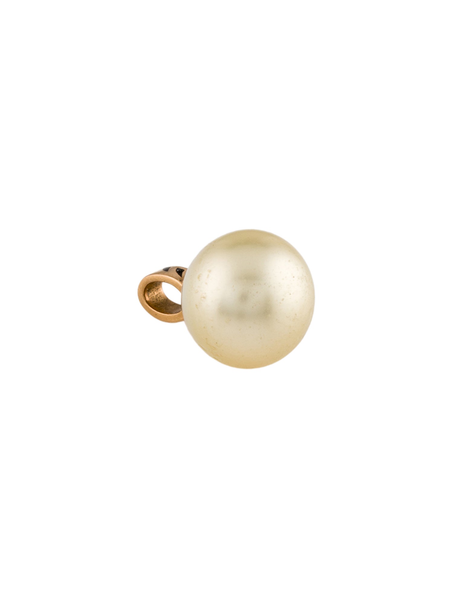 Dezso by Sara Beltran 18K Pearl & Enamel Fin Pendant