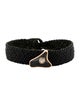 Dezso by Sara Beltran Diamond & Shark Tooth Leather Wrap Bracelet