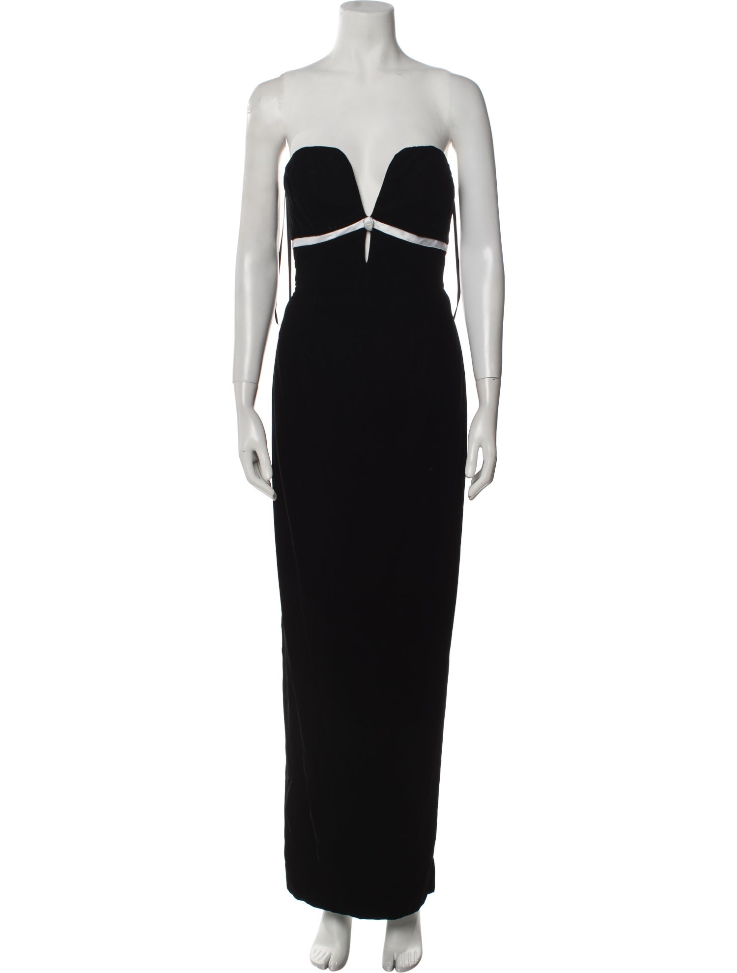 David Fielden Strapless Long Dress