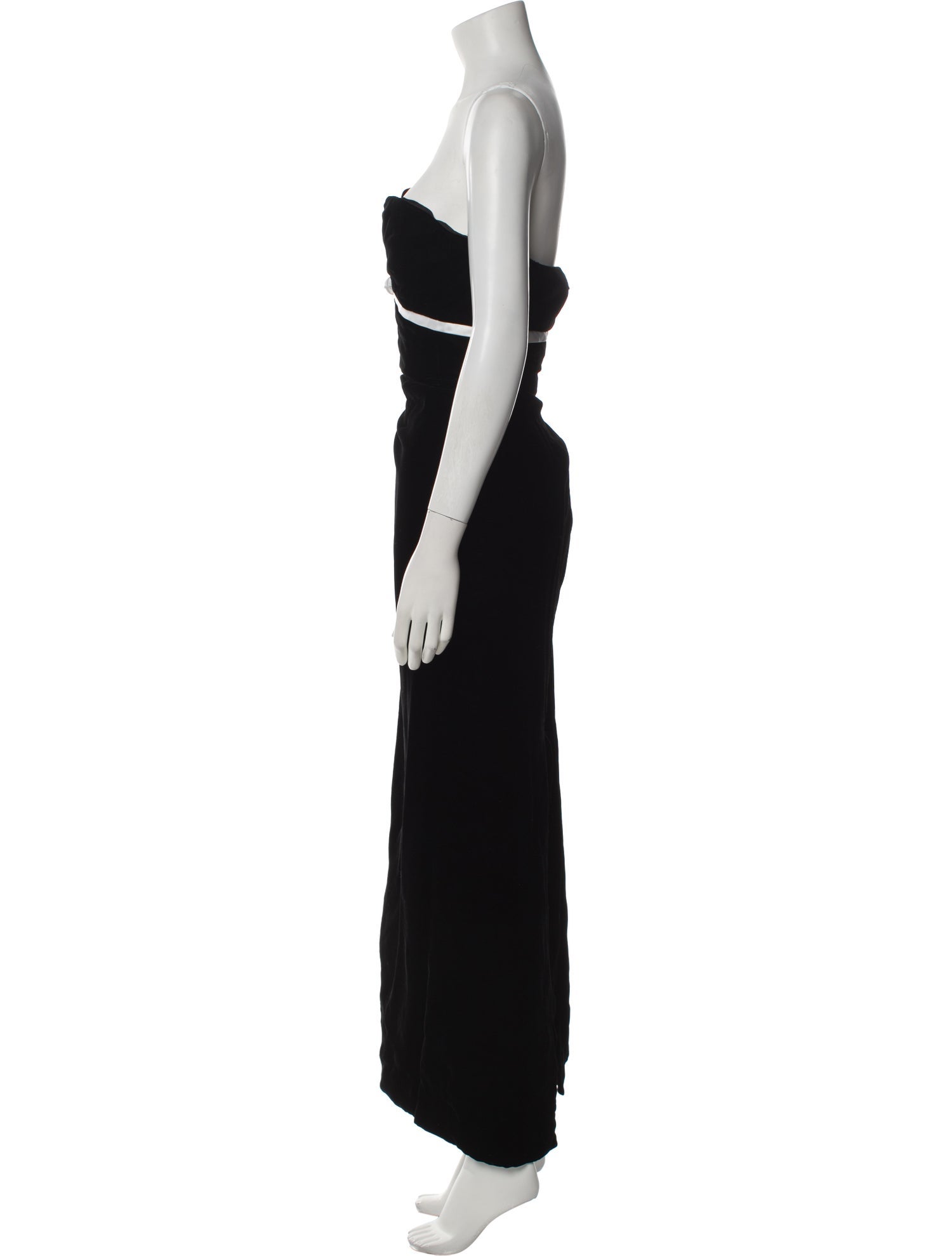 David Fielden Strapless Long Dress