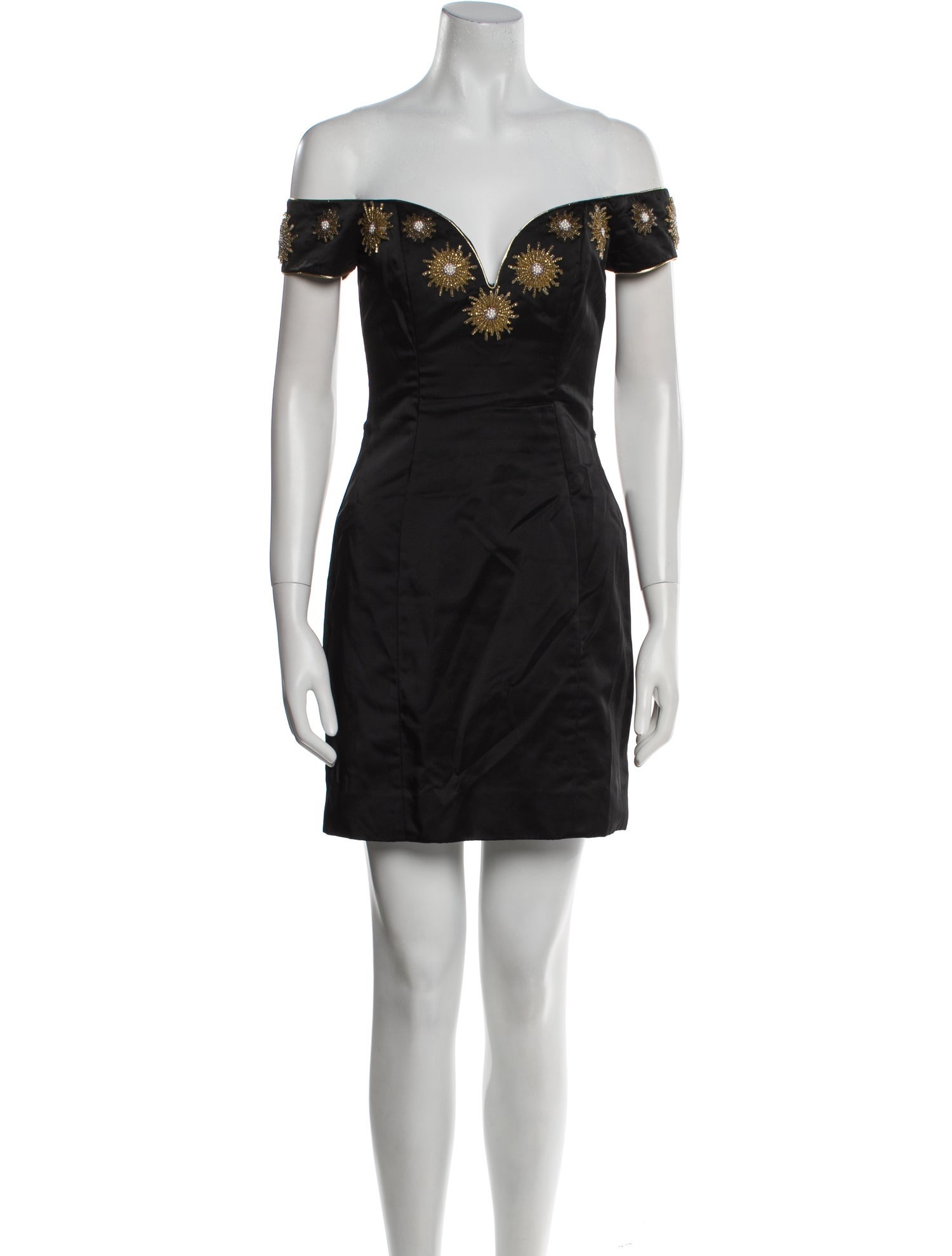 David Fielden Off-The-Shoulder Mini Dress