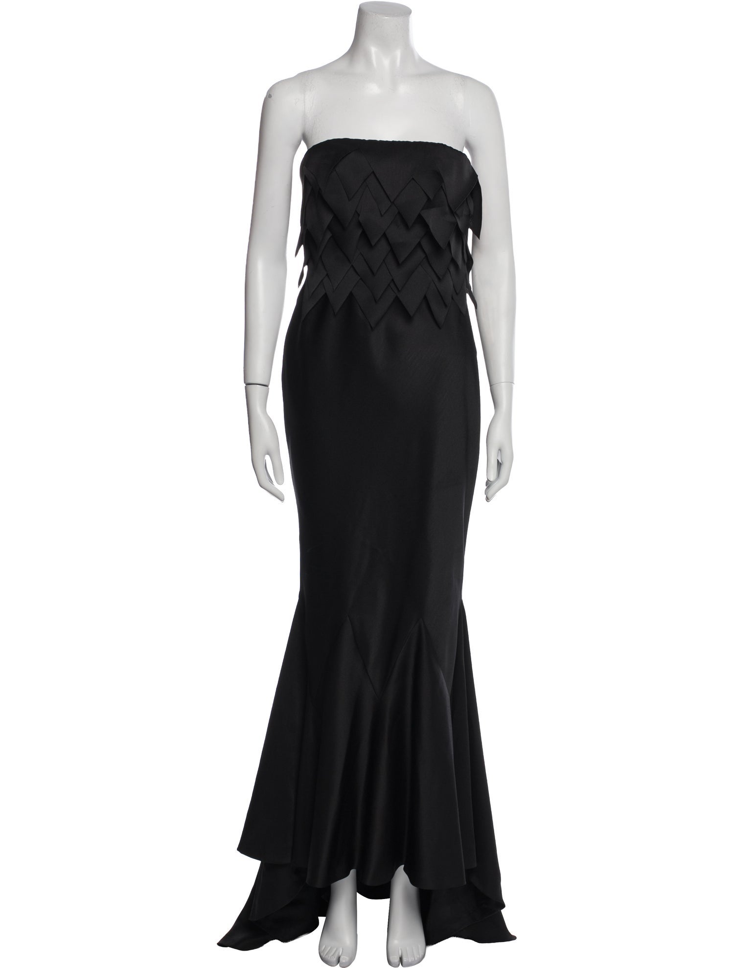 David Fielden Strapless Long Dress