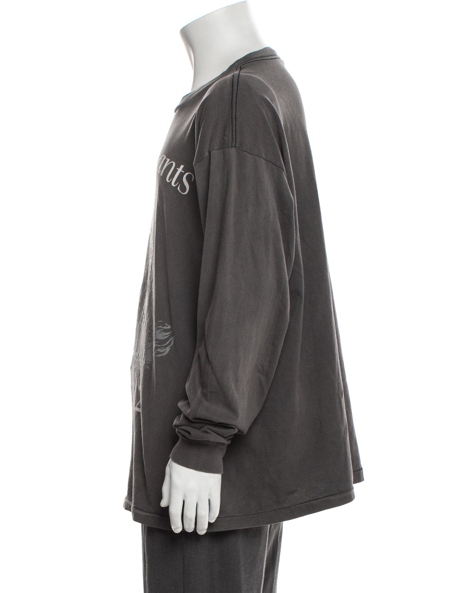 Saint MXXXXXX Graphic Print Crew Neck Henley