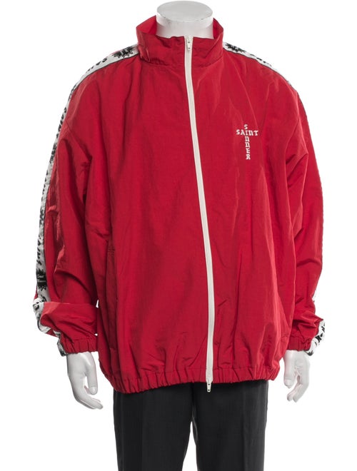 Saint MXXXXXX Graphic Print Windbreaker