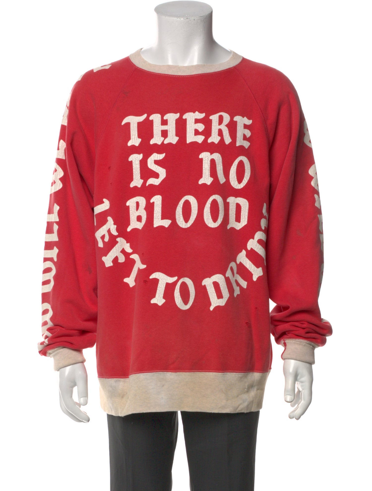 Saint Michael 'There Is No Blood' Graphic Print Pullover