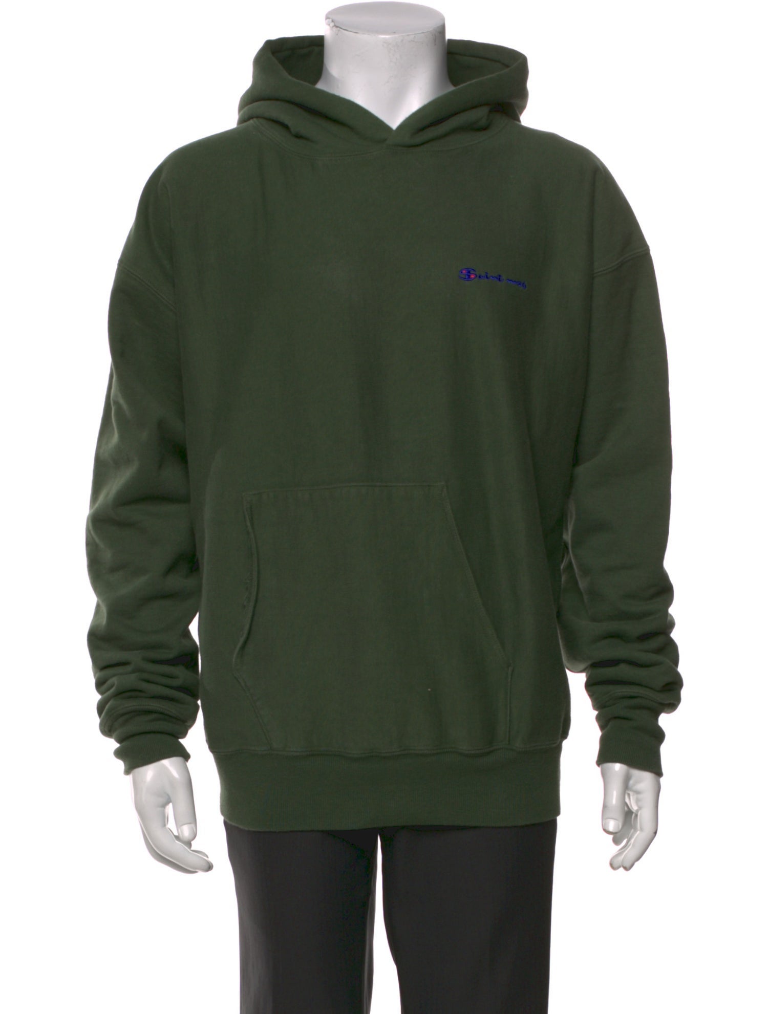 Saint MXXXXXX V-Neck Long Sleeve Hoodie