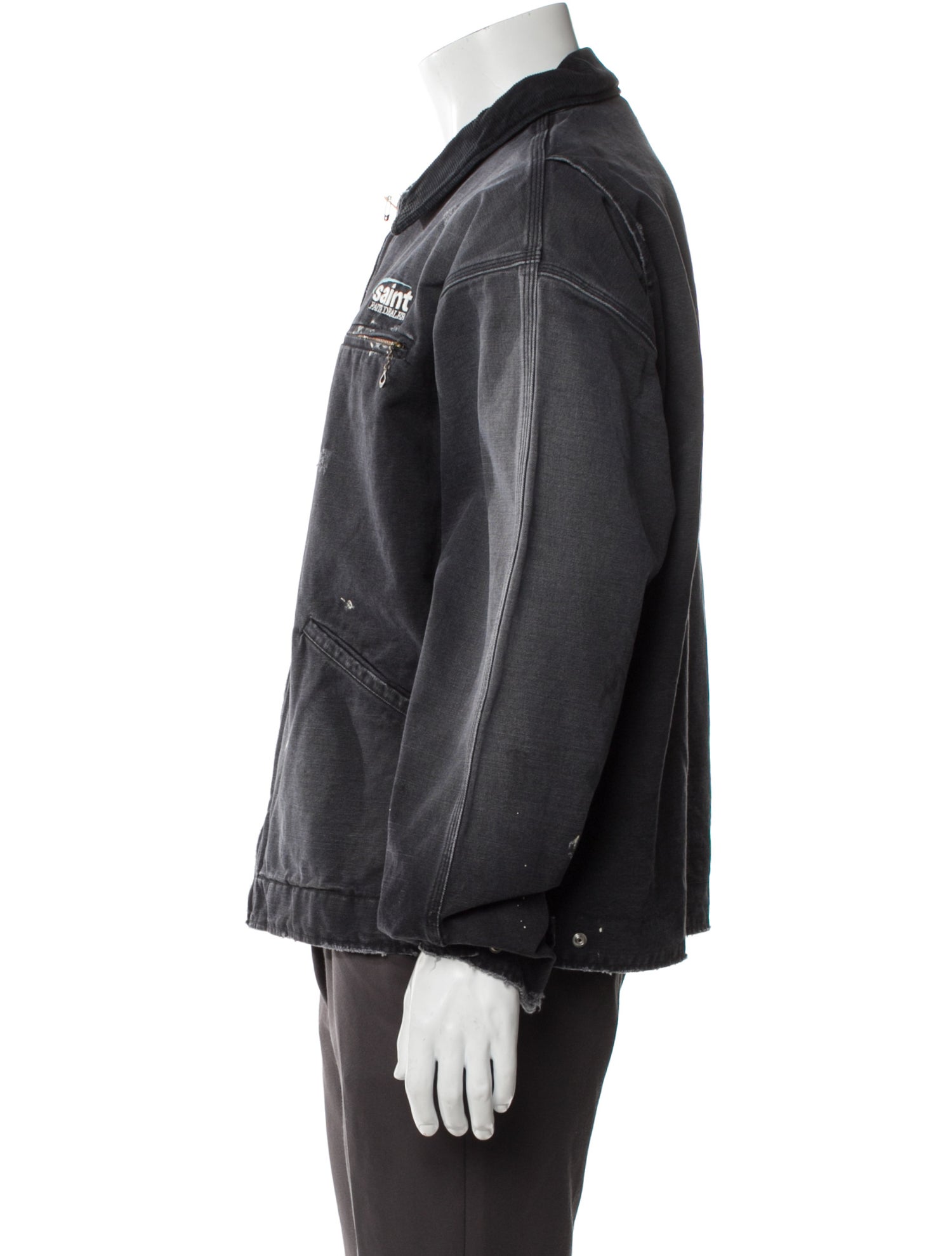 Saint MXXXXXX Detroit Graphic Print Denim Jacket w/ Tags