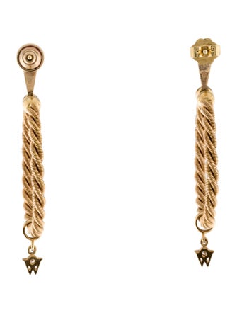 Wellendorff 18K Diamond Hoop Earrings