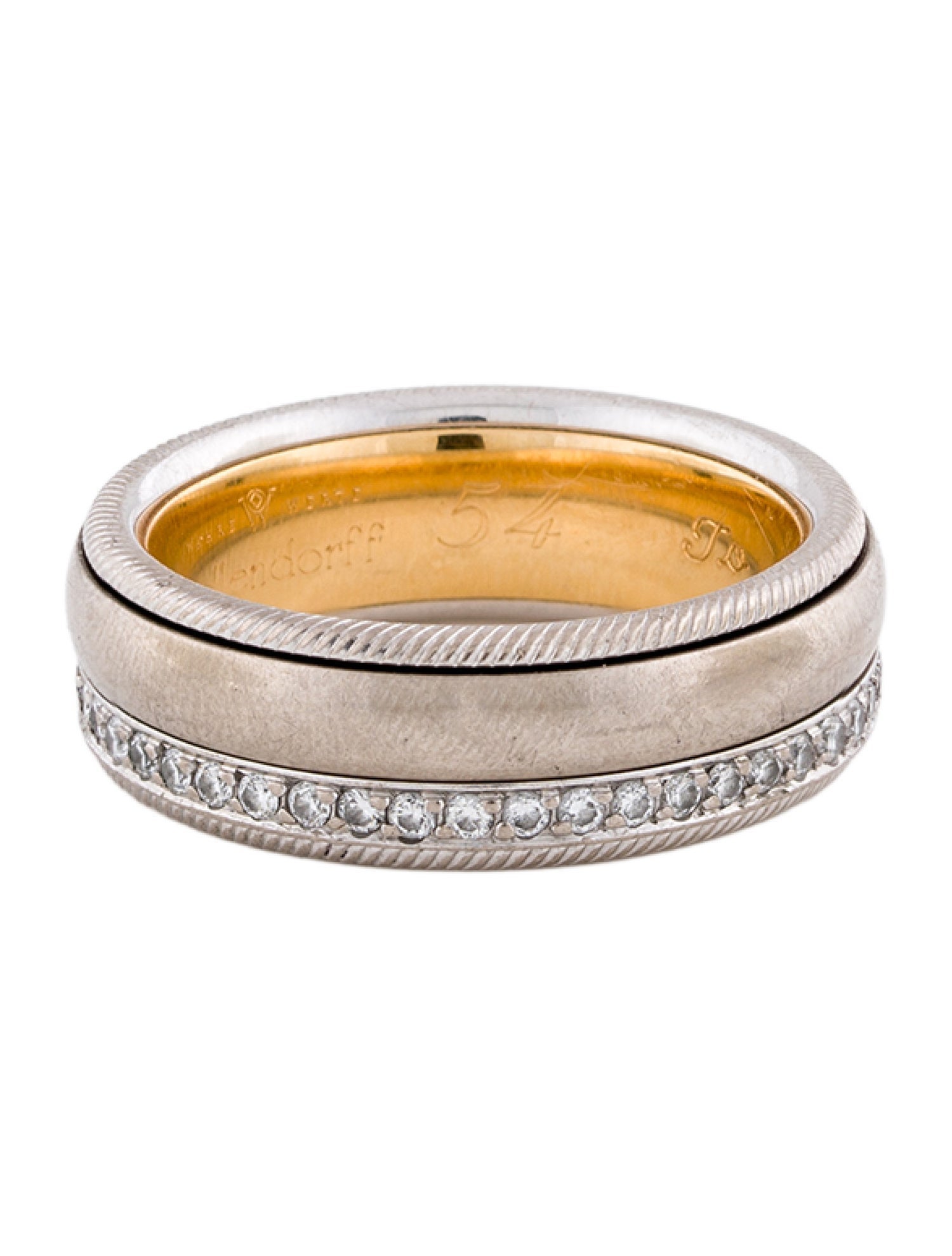 Wellendorff 18K Diamond Brillant Venus Spinning Band Ring