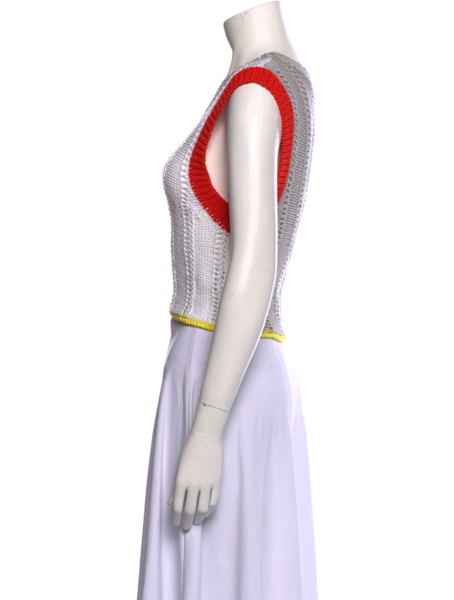 YanYan Colorblock Pattern Scoop Neck Sweater