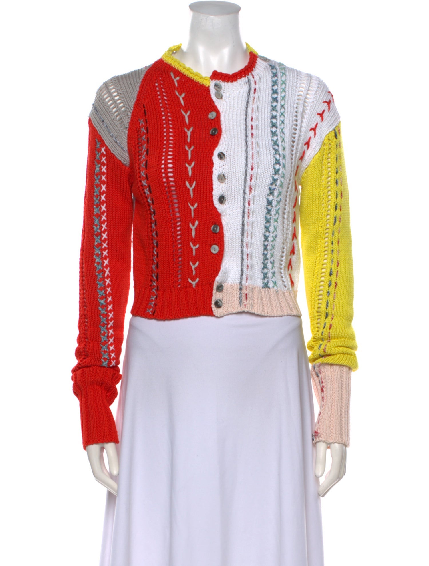 YanYan Printed Crew Neck Sweater