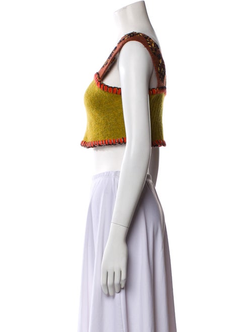 YanYan Wool Printed Crop Top
