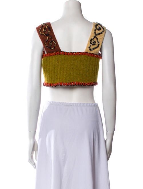 YanYan Wool Printed Crop Top