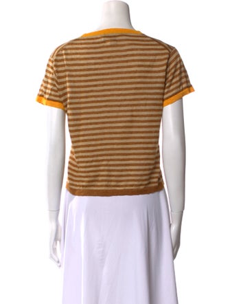 YanYan Striped Crew Neck T-Shirt
