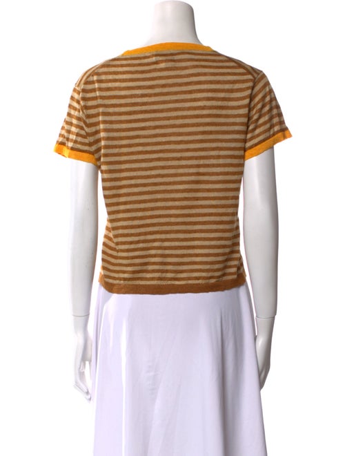 YanYan Striped Crew Neck T-Shirt