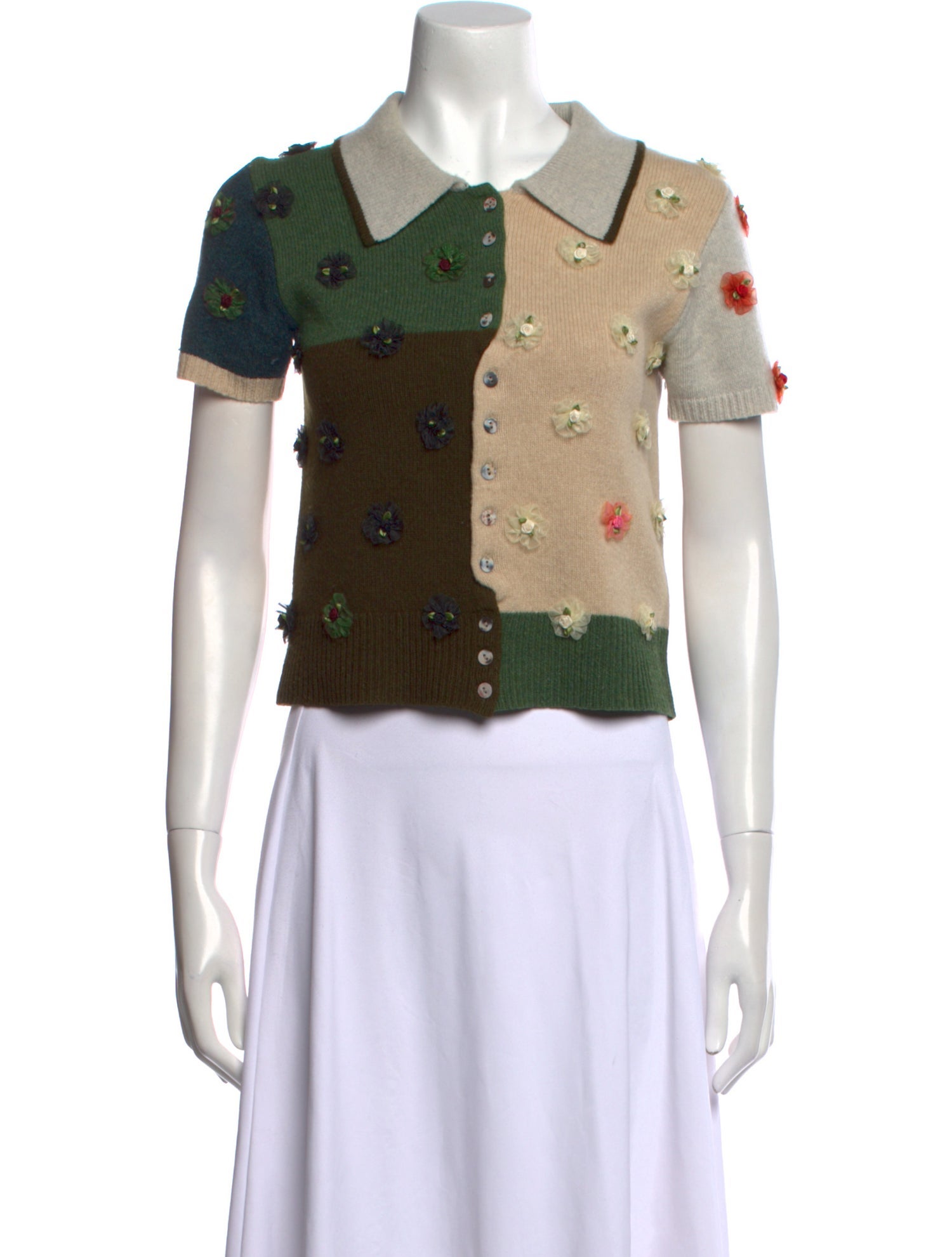 YanYan Printed Crew Neck Sweater