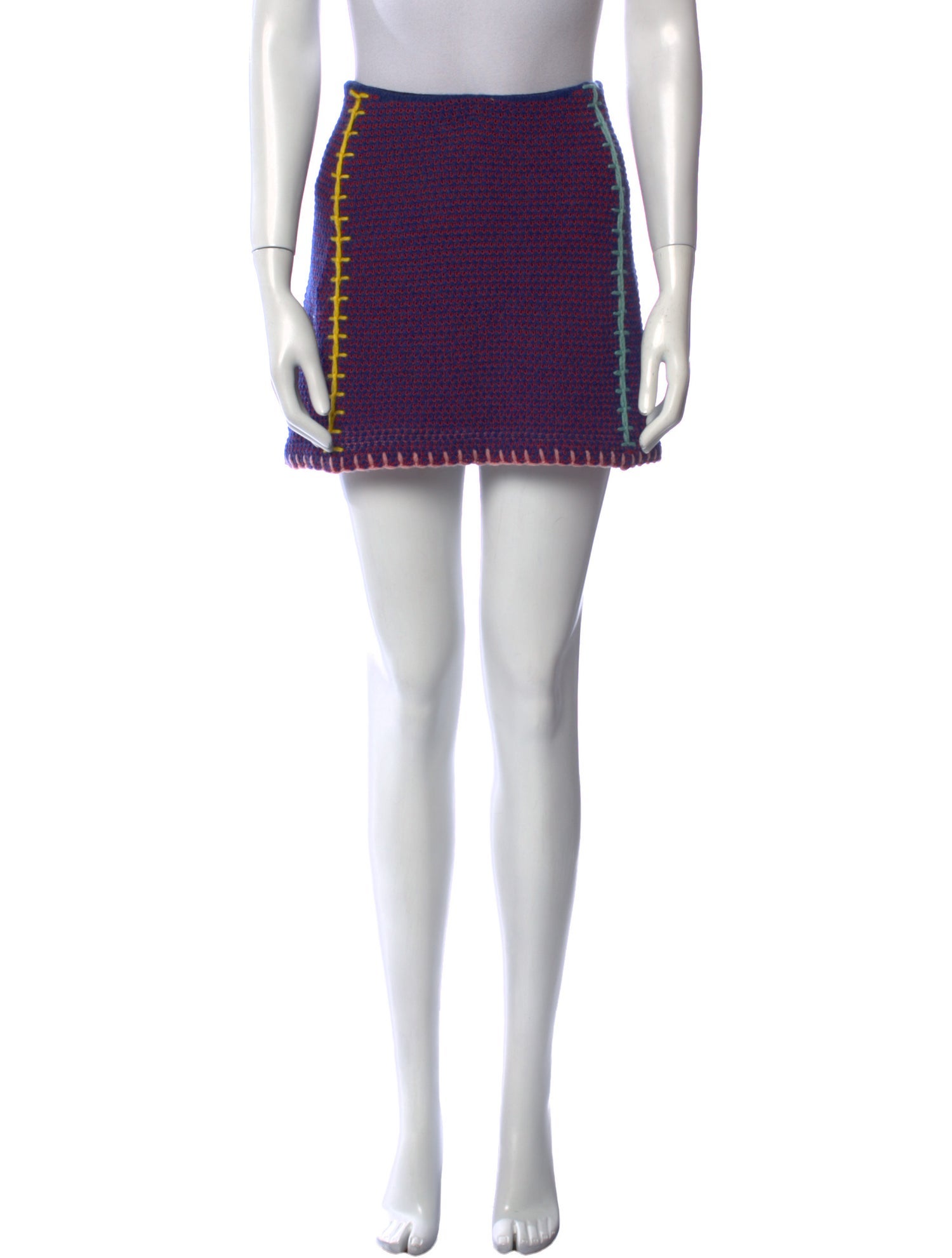 YanYan Whipstitch Trim Mini Skirt