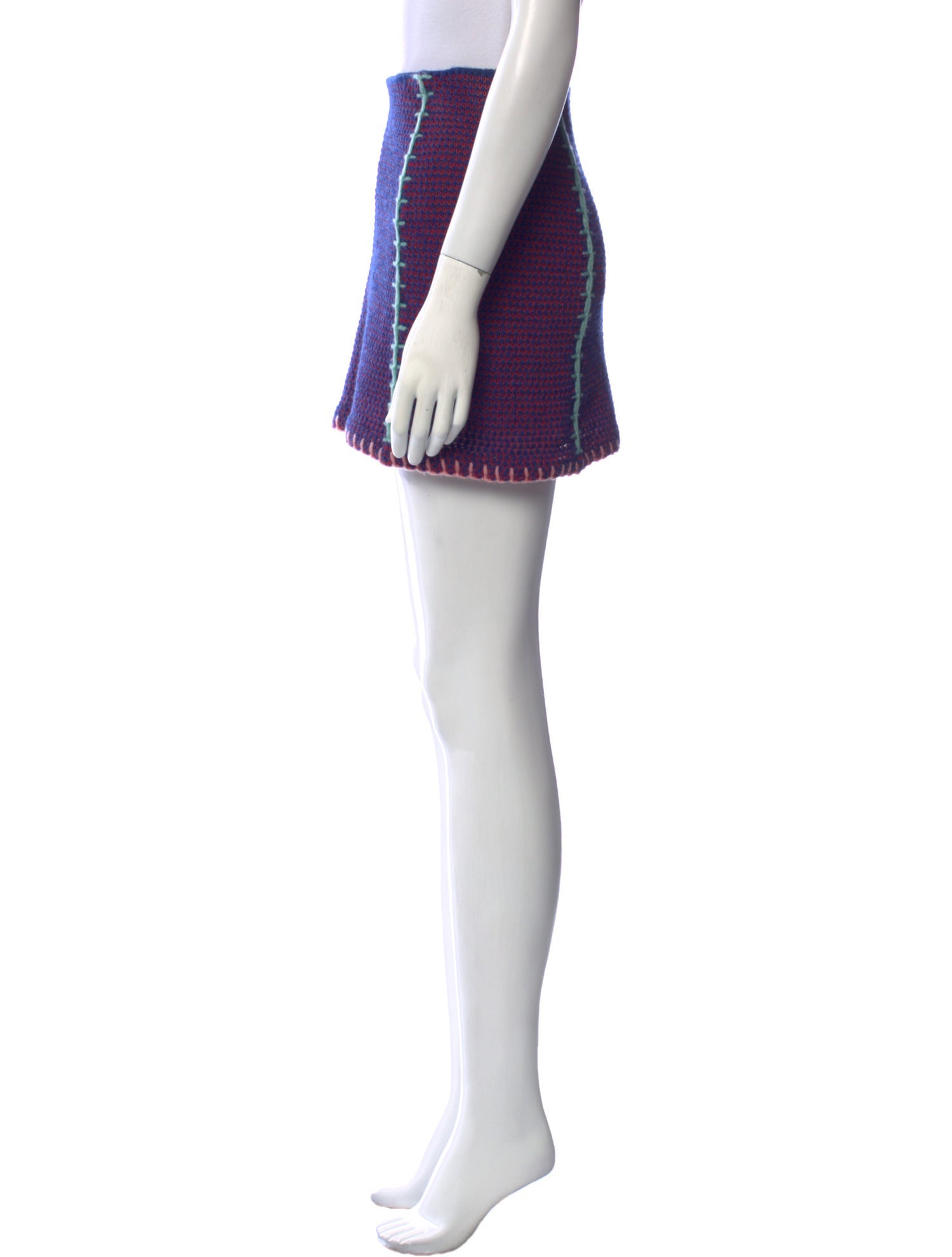 YanYan Whipstitch Trim Mini Skirt