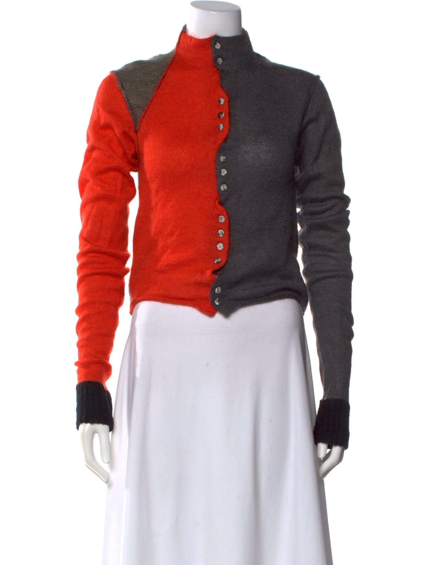 YanYan Mohair Mock Neck Sweater