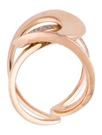 Dada Arrigoni 18K Diamond Interlocking Ring