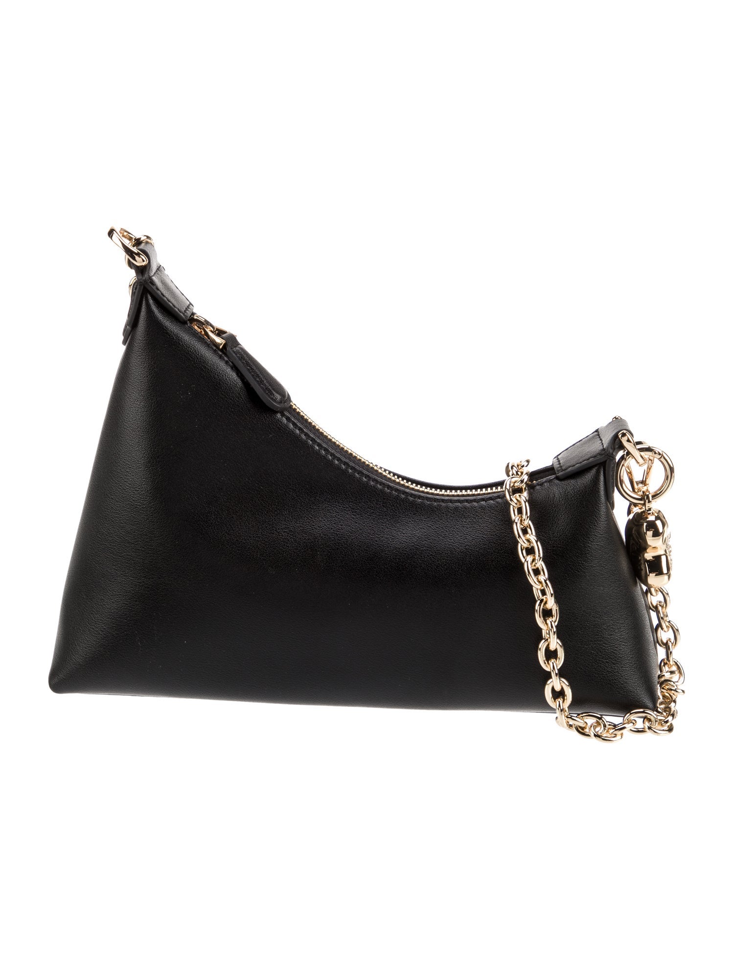 Mulberry Leather Fold-Over Shoulder Bag - Blue Shoulder Bags