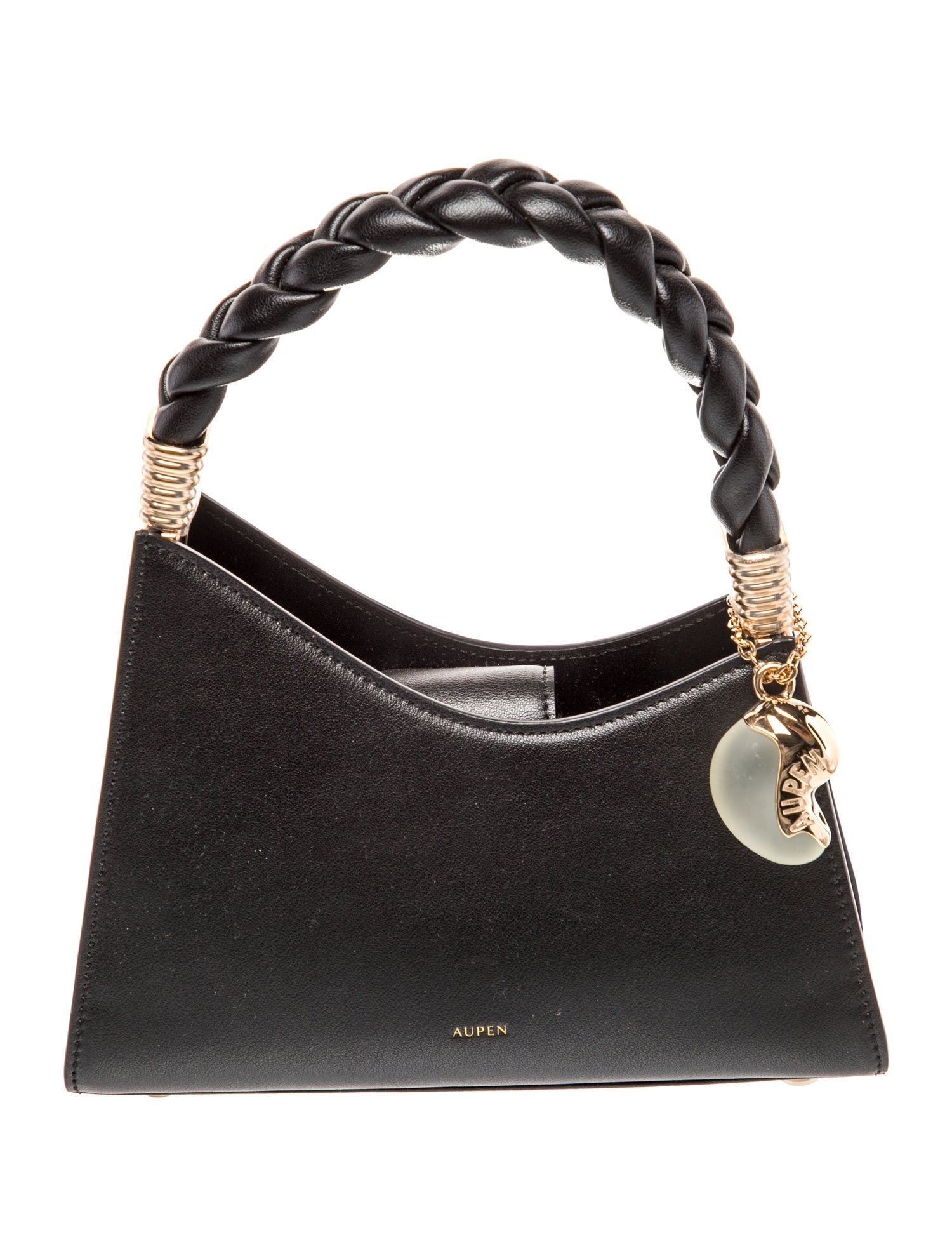 Aupen Leather Top Handle Bag