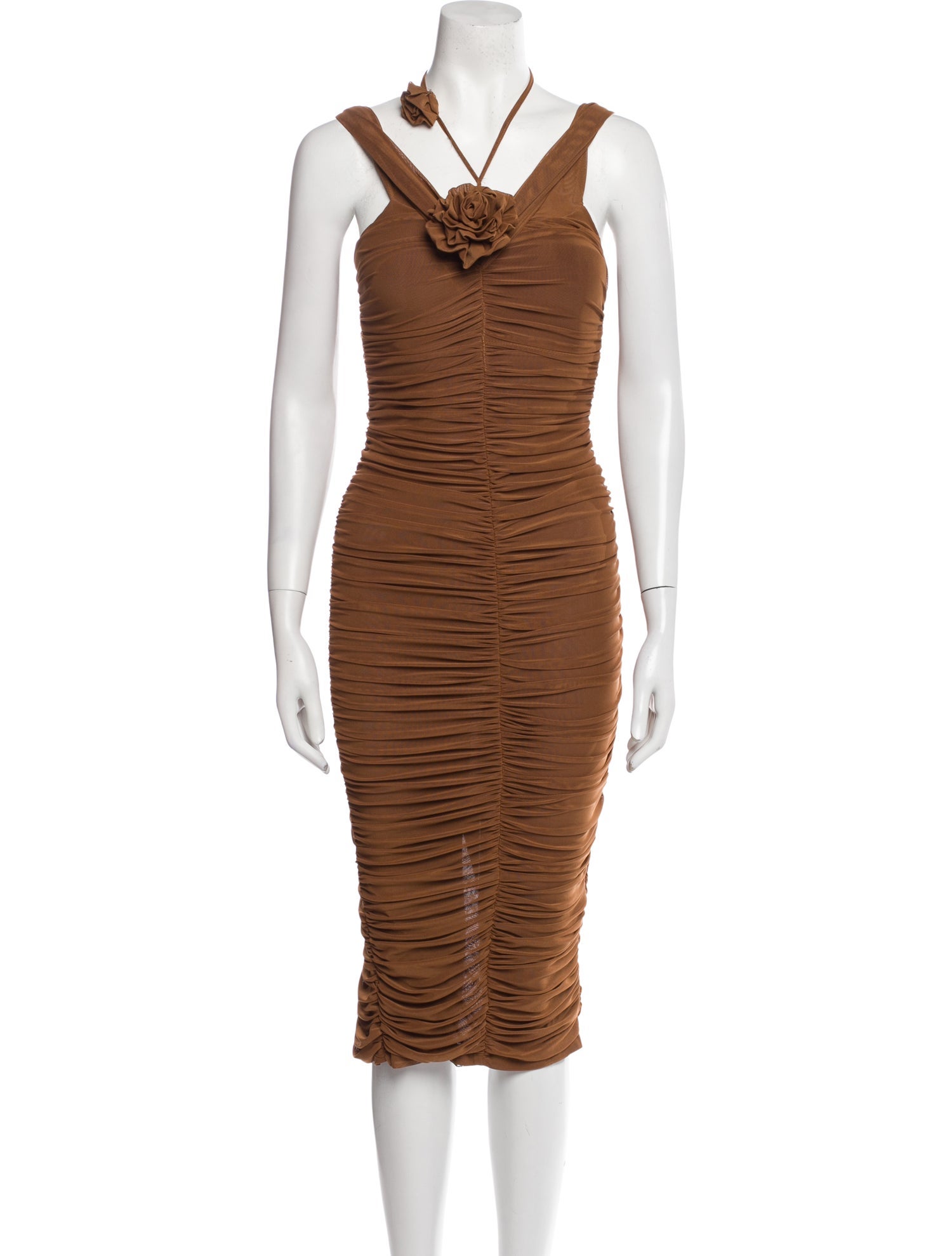 Mau Halterneck Midi Length Dress