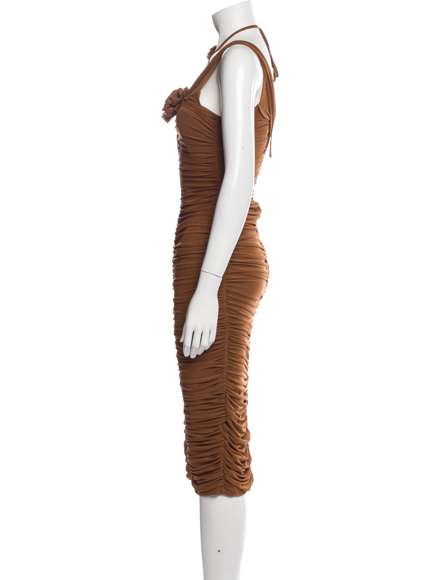 Mau Halterneck Midi Length Dress