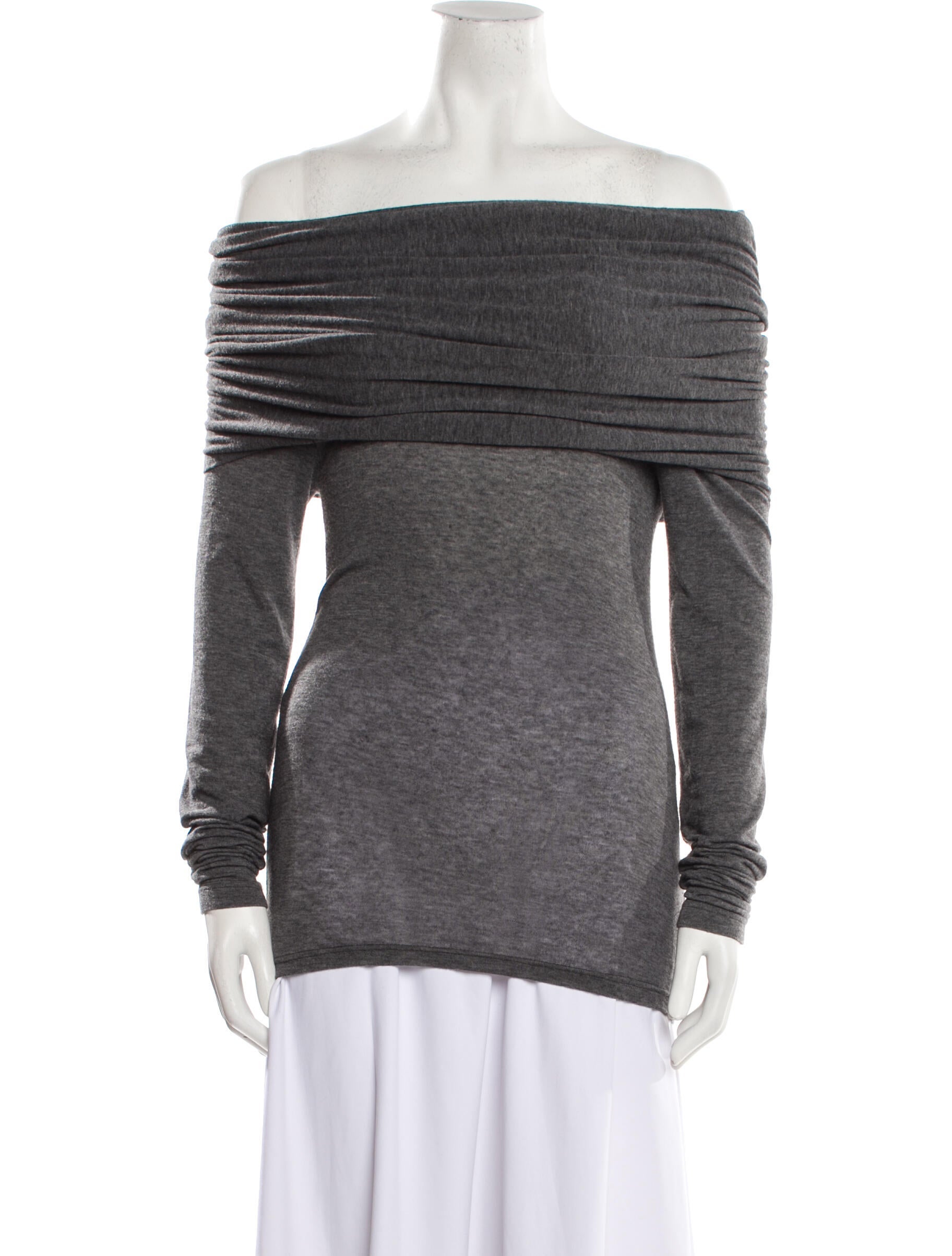 Source Unknown Off-The-Shoulder Long Sleeve Top