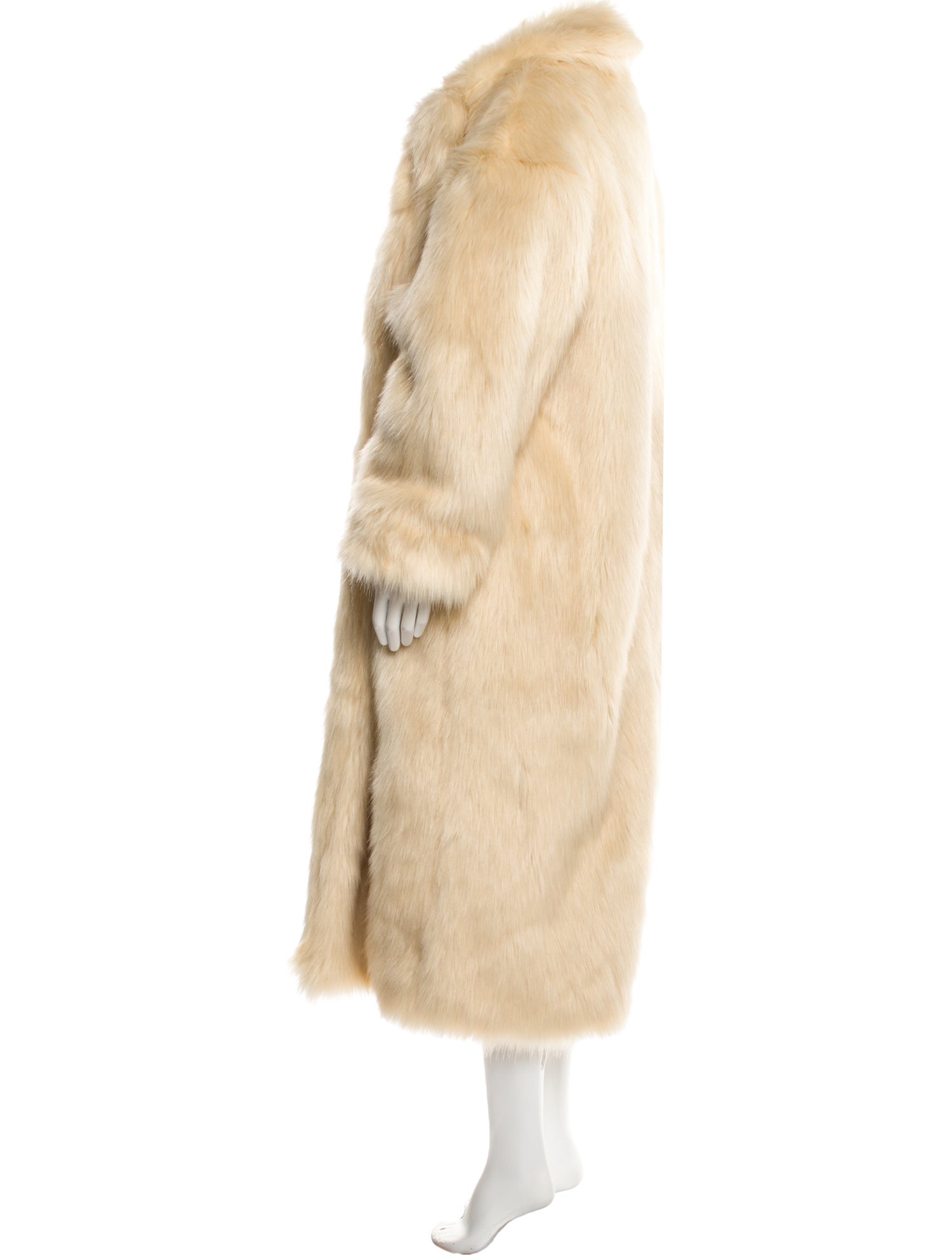 Source Unknown Faux Fur Faux Fur Coat