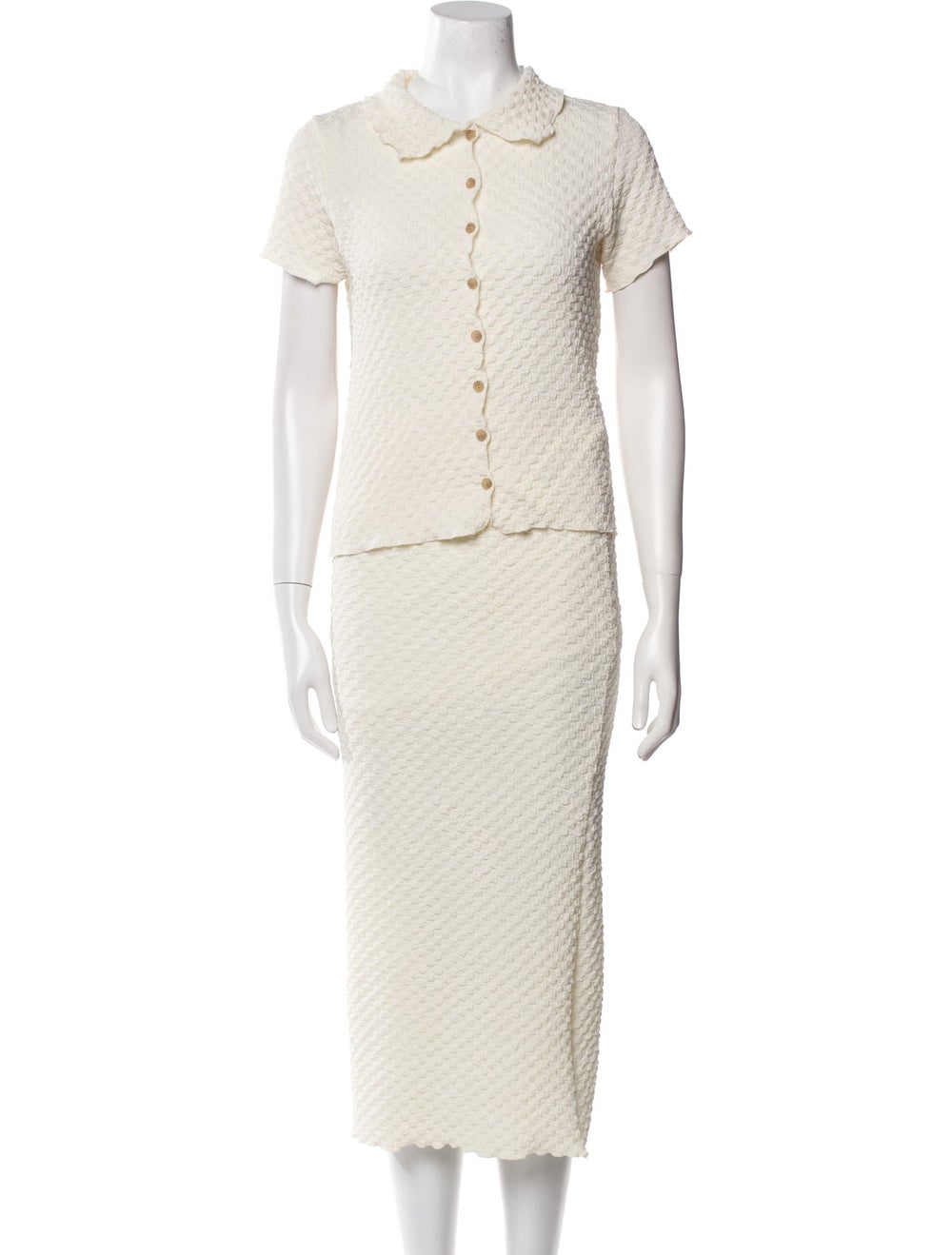 Source Unknown Two-Piece Skirt Set Neutrals - image 1