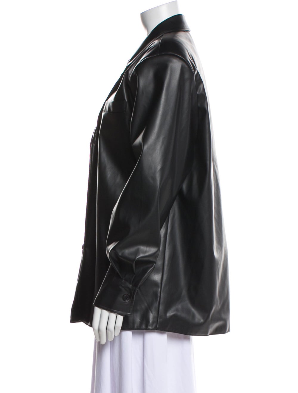 Source Unknown Evening Jacket Black Pointed Collar - image 2