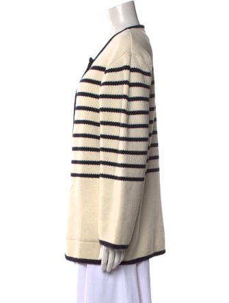 Source Unknown Striped Scoop Neck Sweater