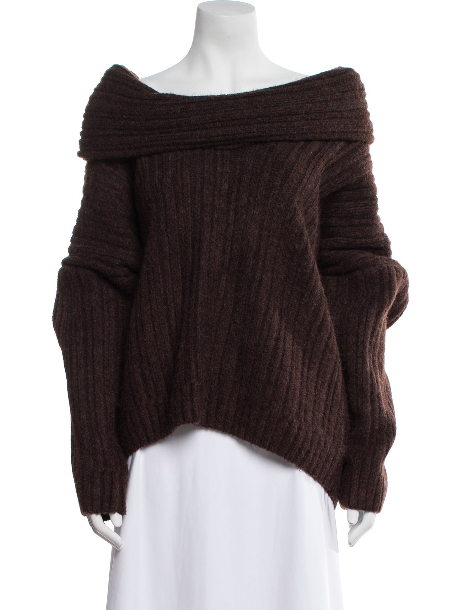 Source Unknown Alpaca Cowl Neck Sweater