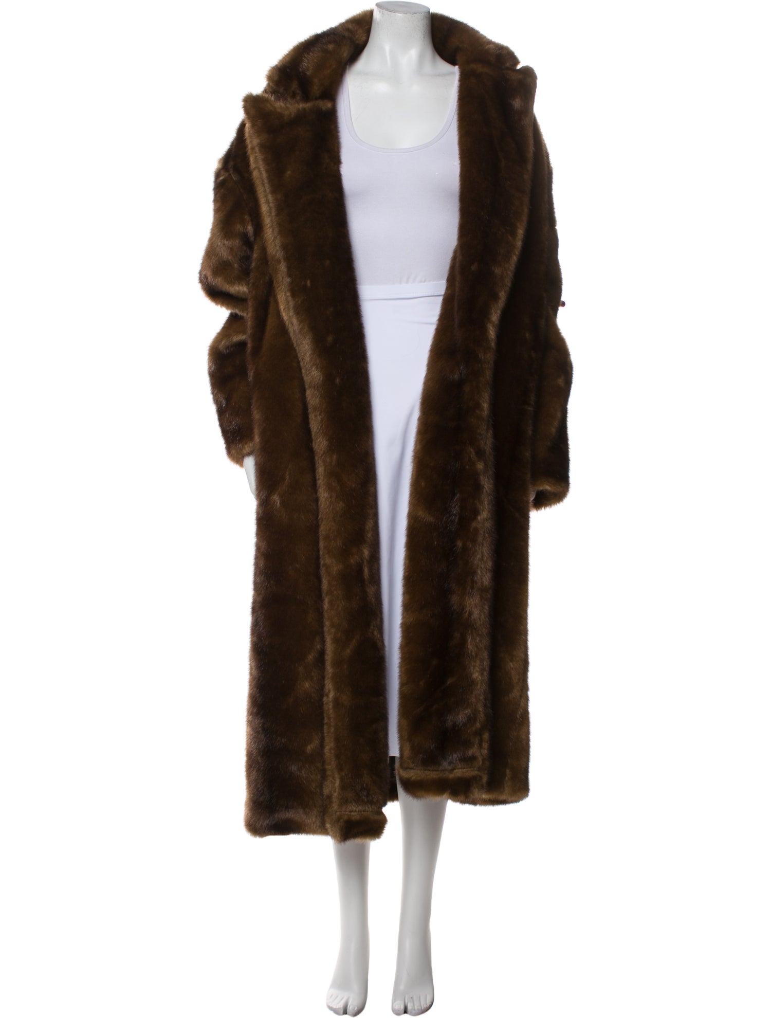 Source Unknown Faux Fur Coat