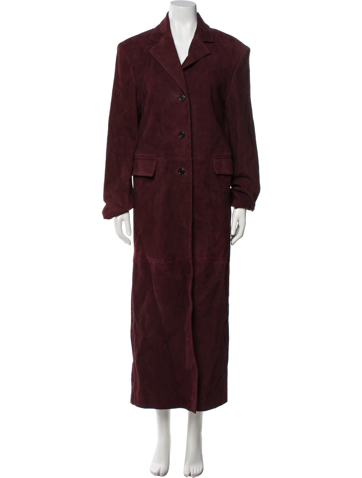 Source Unknown Suede Trench Coat