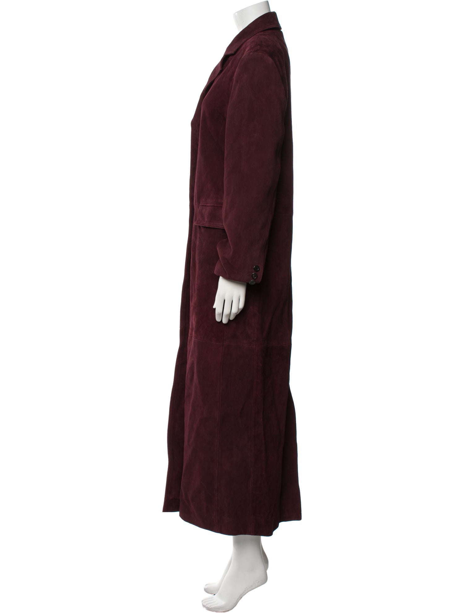 Source Unknown Suede Trench Coat