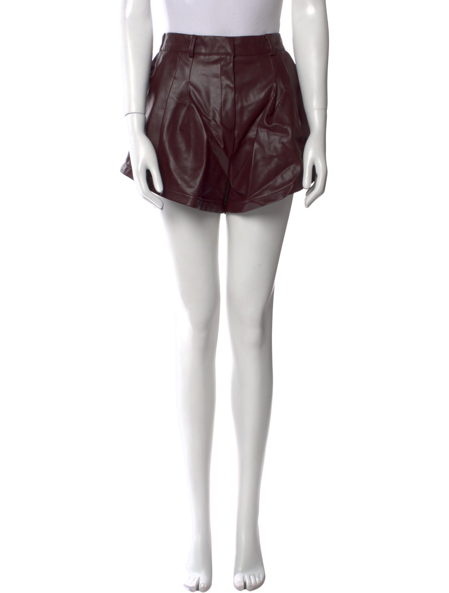 Source Unknown Faux Leather Mini Shorts
