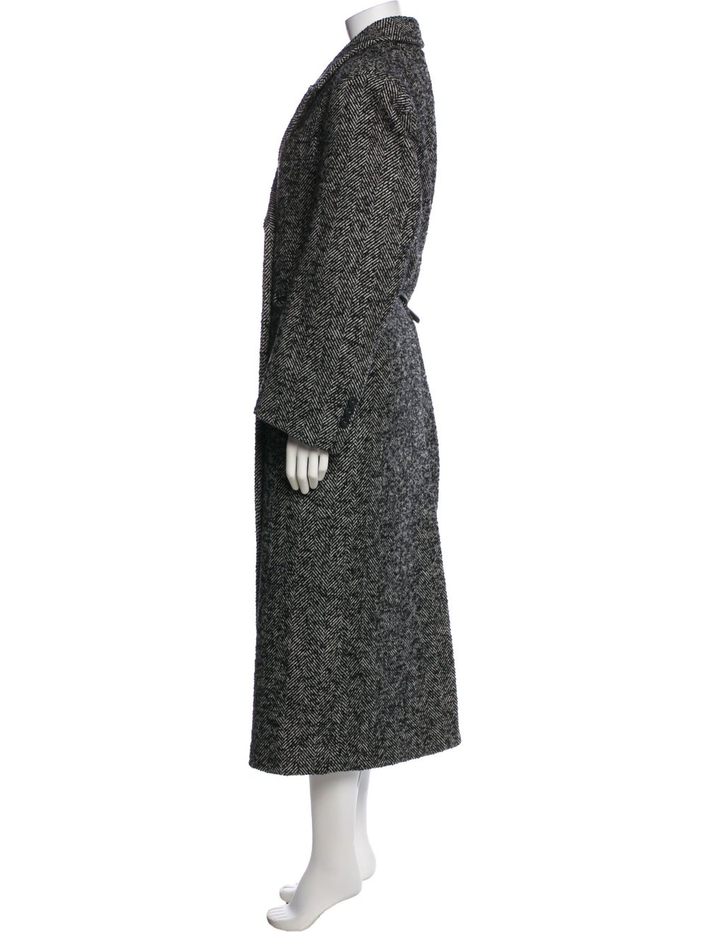 Source Unknown Wool Tweed Pattern Coat - image 2