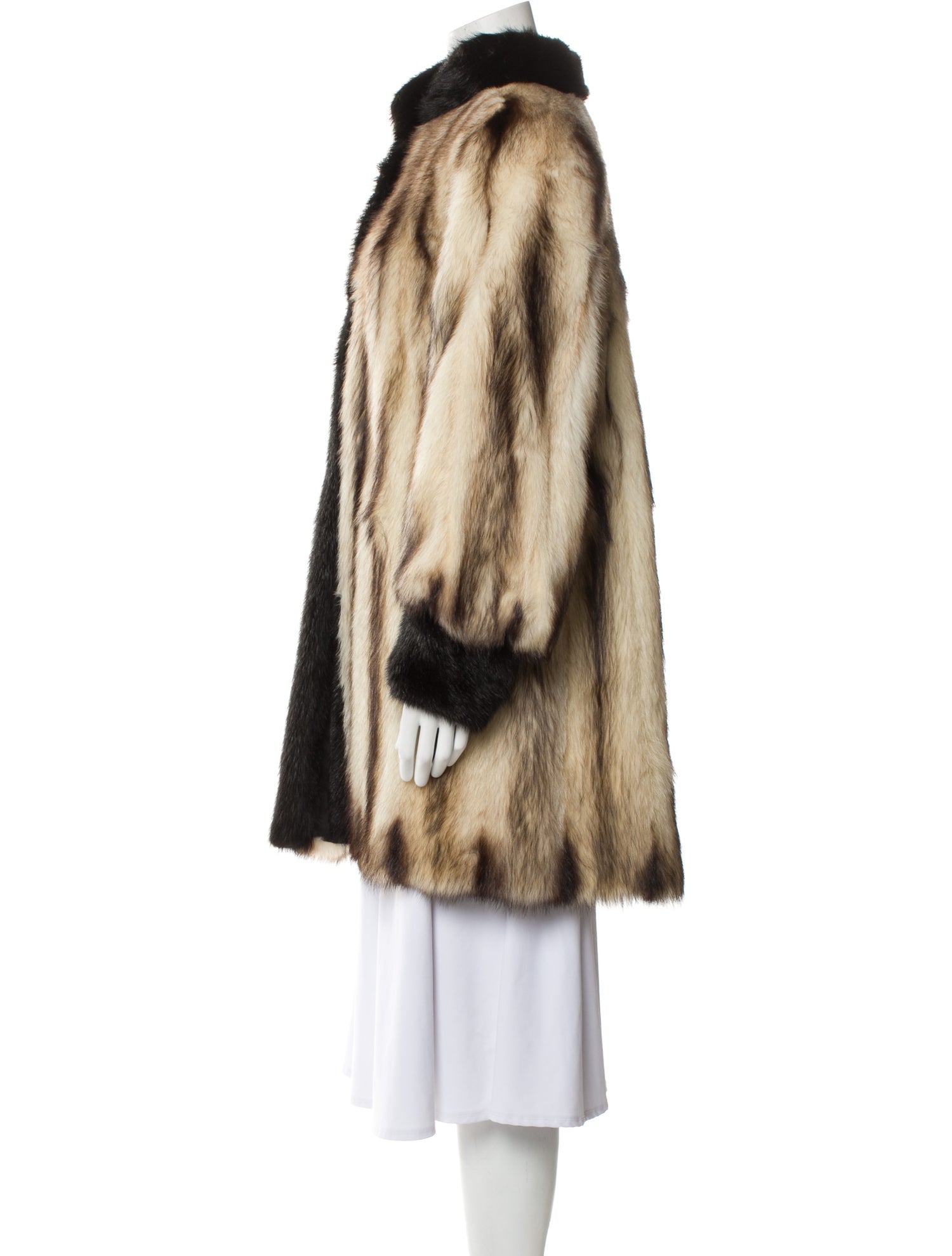 David Green Mink Faux Fur Coat
