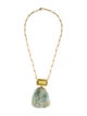 Donald Huber 18K Jadeite, Citrine & Diamond Pendant Necklace
